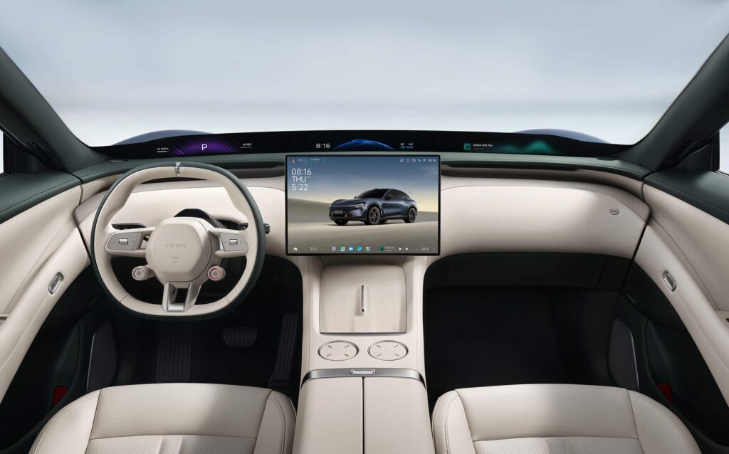 the YU7 interior