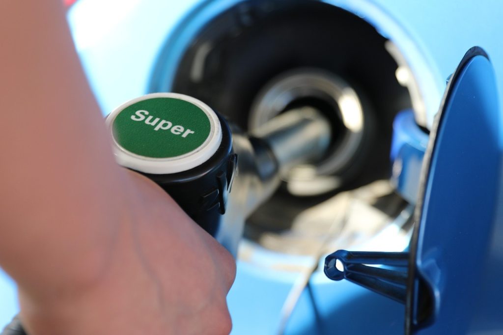 A car is refueling