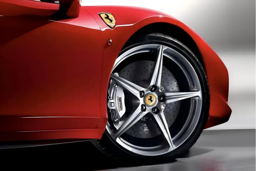 A Ferrari wheel Spoke